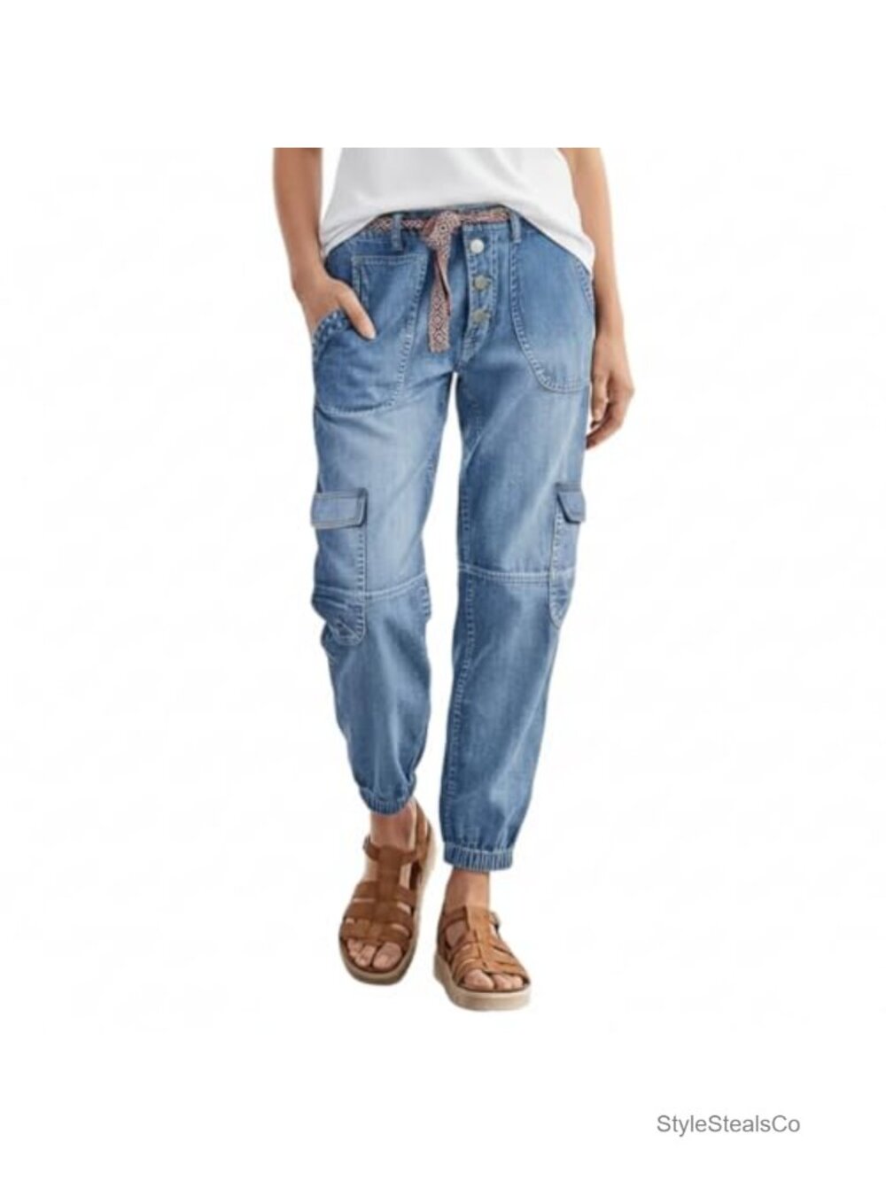 Women's Stretch Straight Leg Jeans Mid Rise Button Fly
